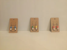 Load image into Gallery viewer, Funky pill shape earrings
