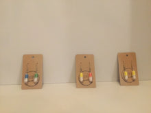 Load image into Gallery viewer, Funky pill shape earrings
