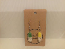 Load image into Gallery viewer, Funky pill shape earrings
